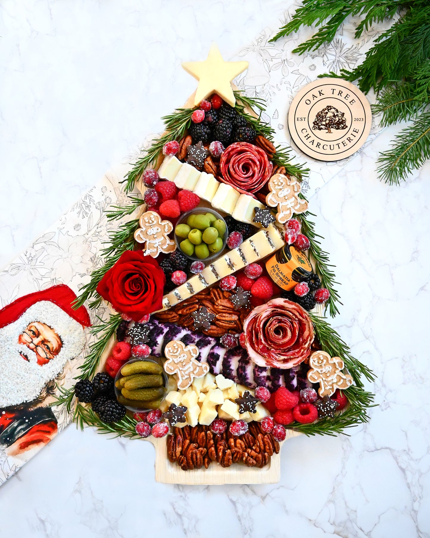 19x13” Christmas Tree Charcuterie Board